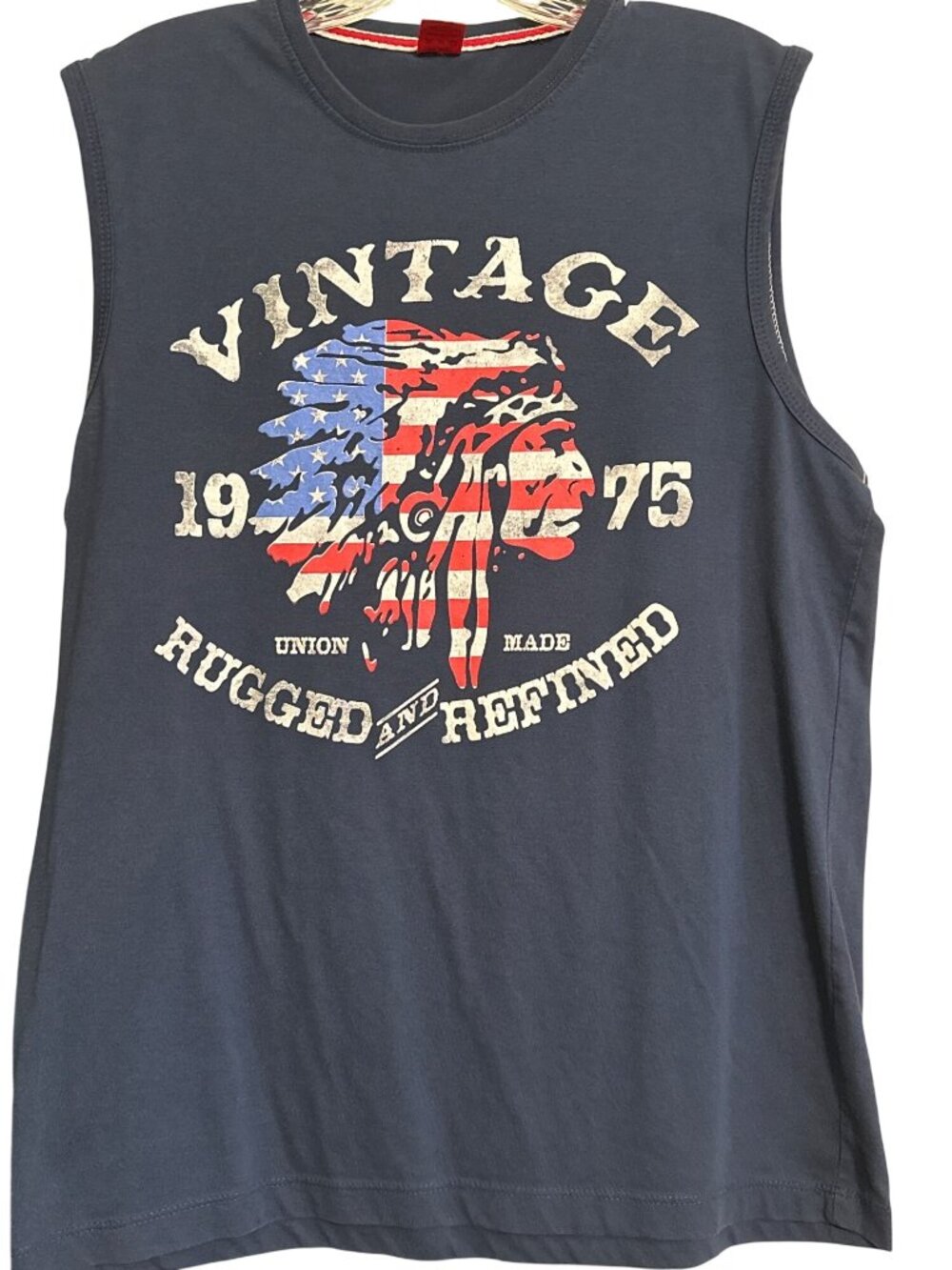 Vintage 1975 Graphic Sleeveless Tee XXL Union Made Cotton
